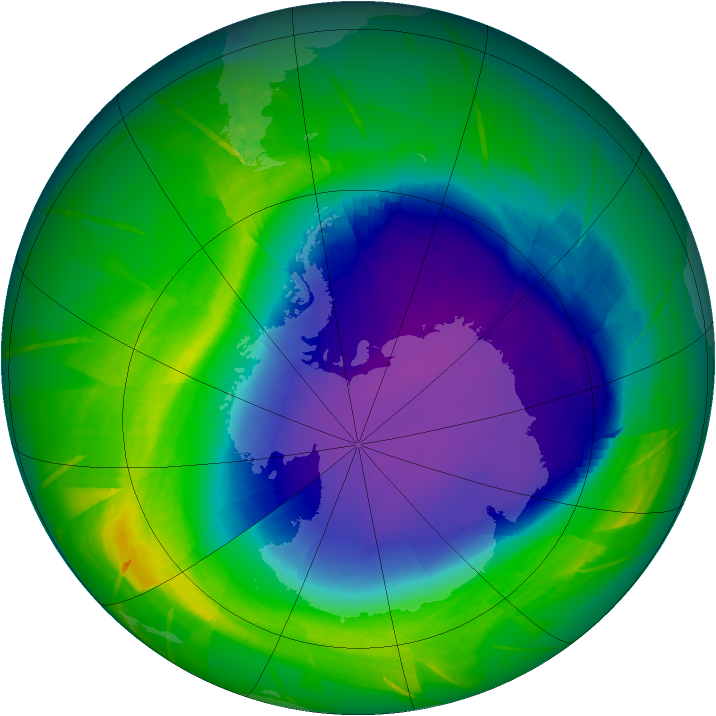 Ozone Map 2009-10-10